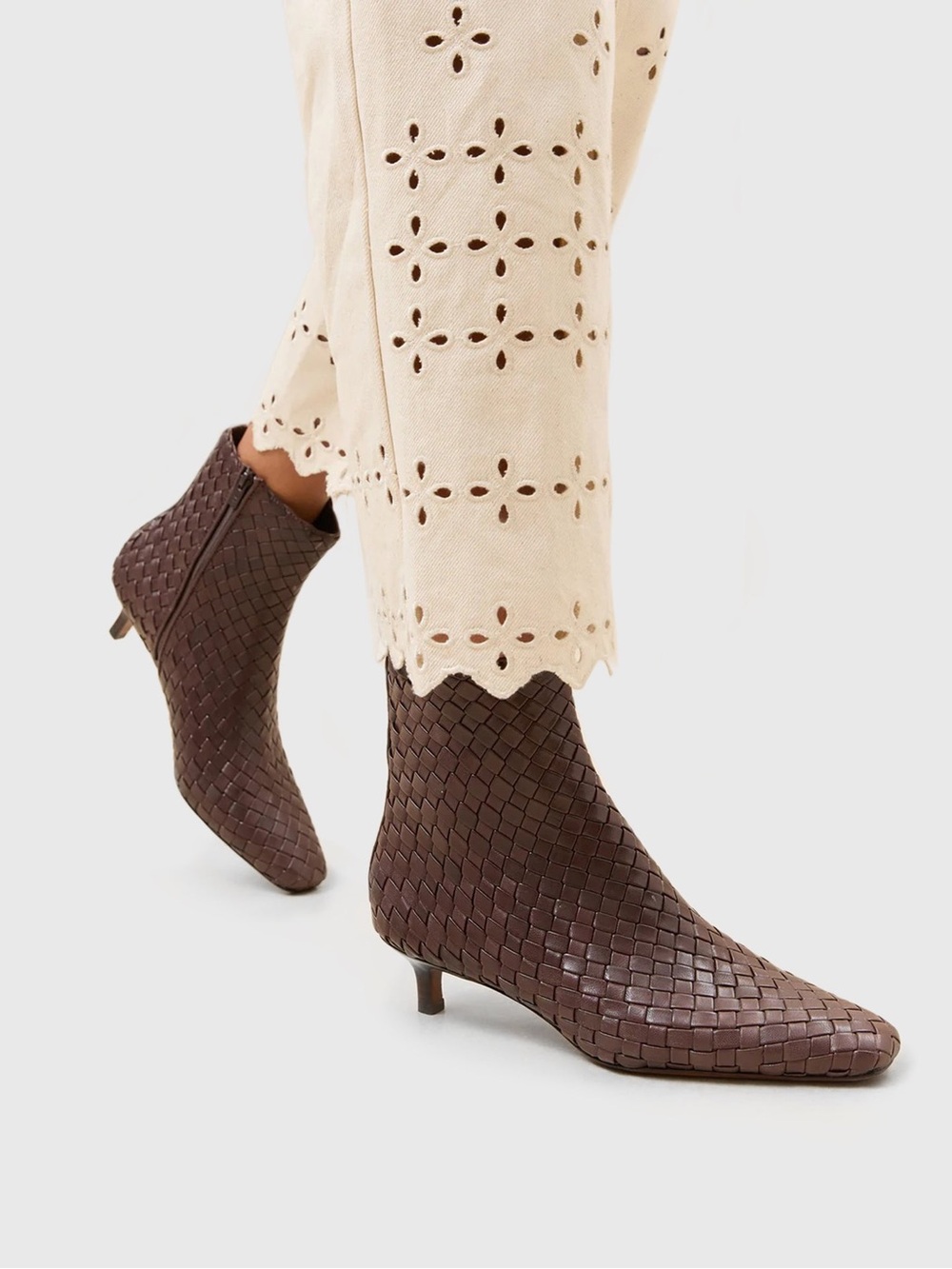 LOEFFLER RANDAL Women's Marcella Woven Ankle Boot - Picture 2 of 10